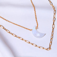 Moonstone Pendant in 18 ct gold plating  jewellery for woman