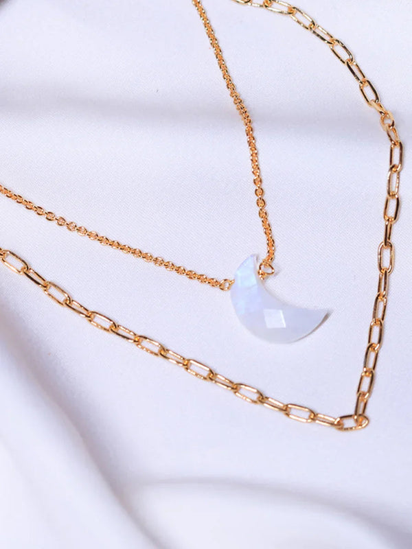 Moonstone Pendant in 18 ct gold plating  jewellery for woman