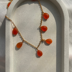 Carnelian Pendant | gemstone necklace | crystal necklace