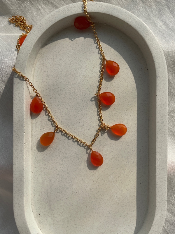 Carnelian Pendant | gemstone necklace | crystal necklace