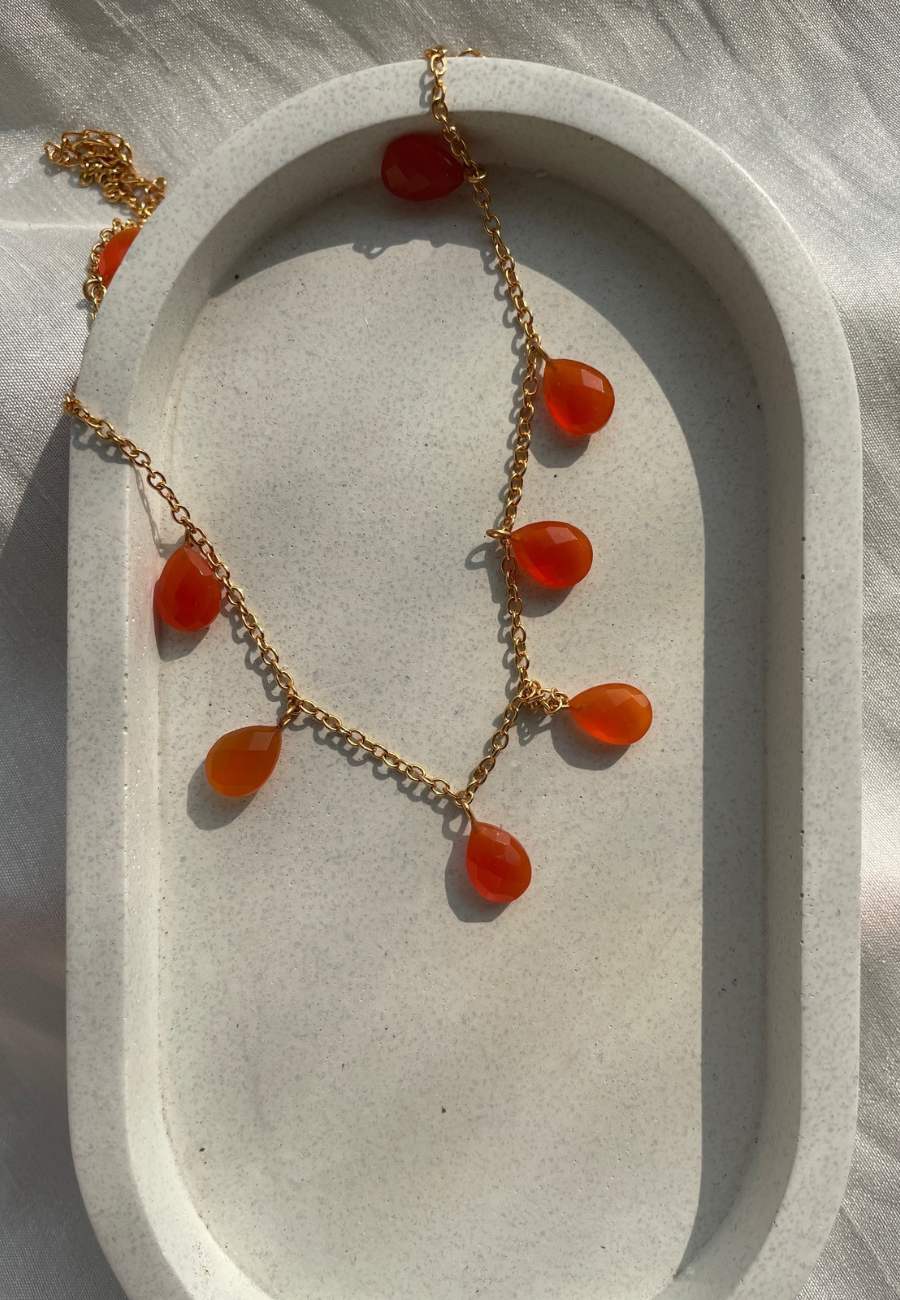 Carnelian Pendant | gemstone necklace | crystal necklace
