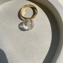 Clear Quartz Ring | Manifestation stone