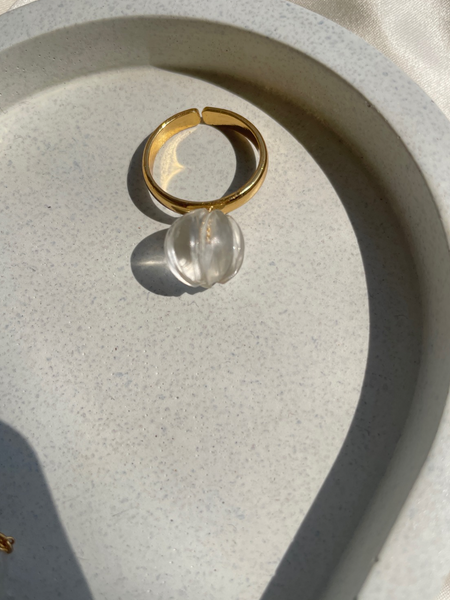 Clear Quartz Ring | Manifestation stone
