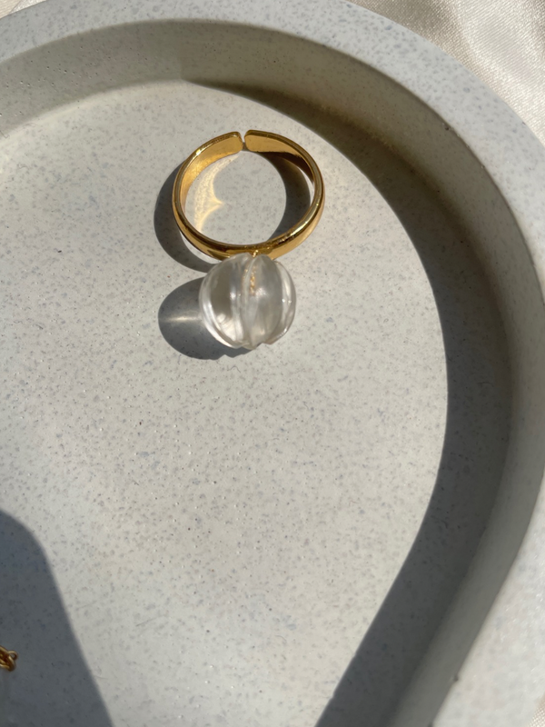 Clear Quartz Ring | Manifestation stone