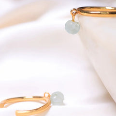 green Aventurine crystal ring in 18ct gold plated on Brass and sterling silver  crystal jewelry