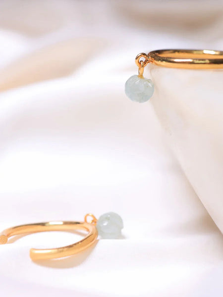 green Aventurine crystal ring in 18ct gold plated on Brass and sterling silver  crystal jewelry