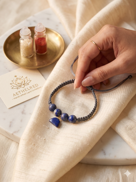Career Clarity Charm Lapis Lazuli Rakhi