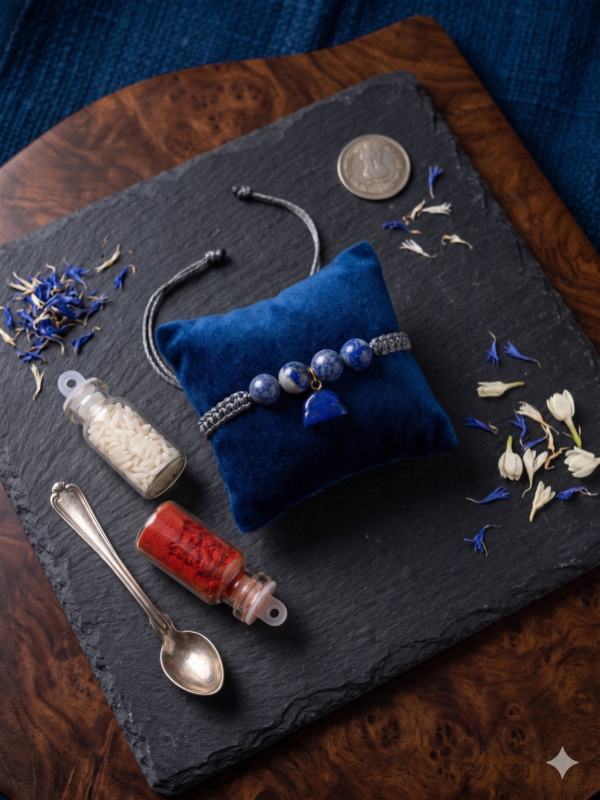 Career Clarity Charm Lapis Lazuli Rakhi