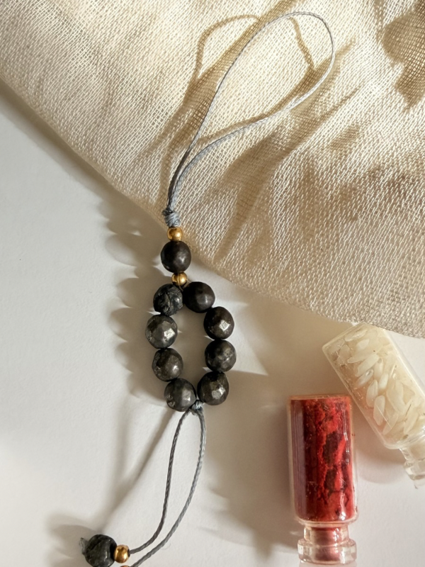 Money Magnet Pyrite Lumba Rakhi