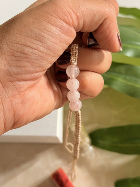 Love Rose Quartz Rakhi