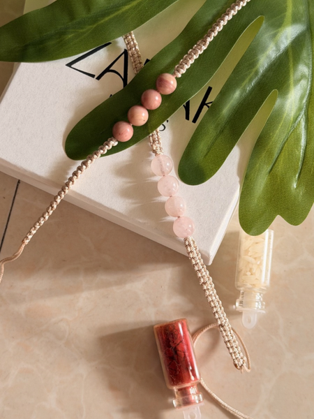 Heart healer Rhodonite Rakhi
