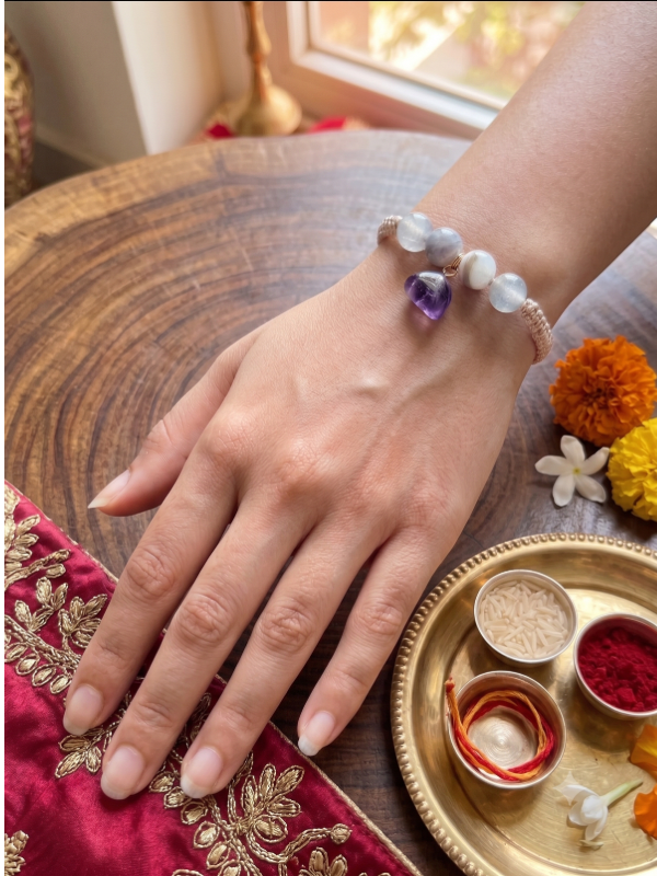 Mental clarity Amethyst Rakhi