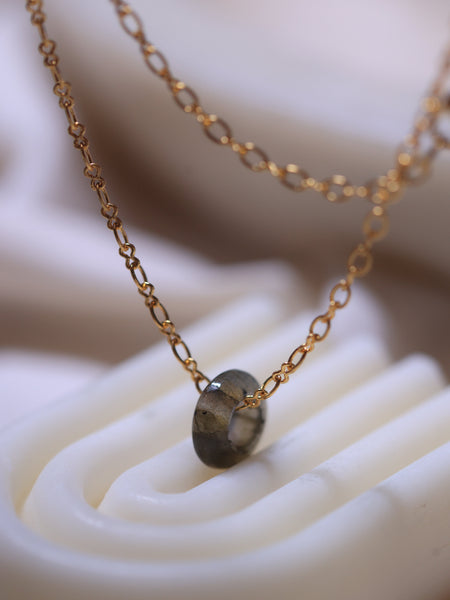 labradorite crystal jewellery in 18ct gold plated on Brass and Sterling silver 
