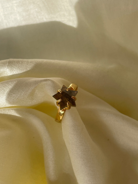 sterling slver  goldplated LABRADORITE RING perfect for great TRANSFORMATION OF LIFE