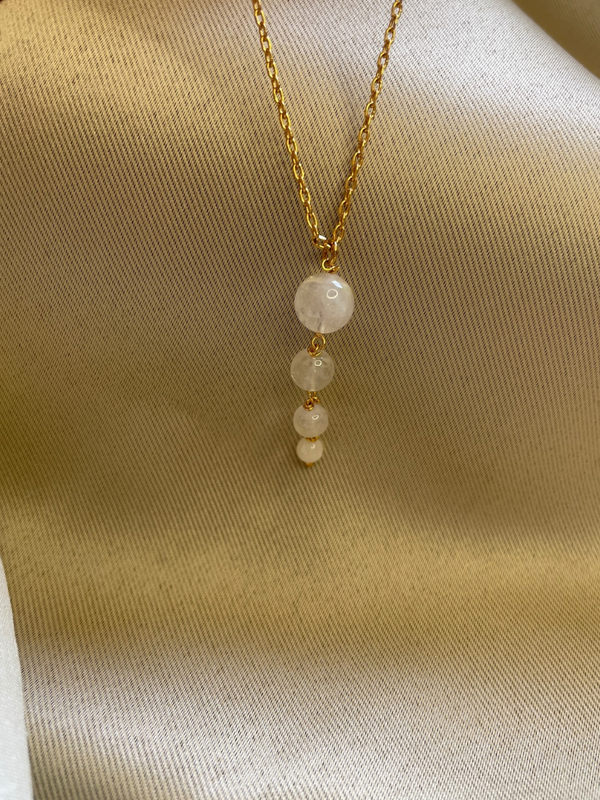 Caterpillar Moonstone pendant | healing pendant