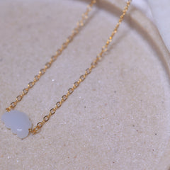 Moonstone pendant cloud in 18ct gold plated on Brass and sterling silver .this crystal stone helps in good sleep and curing depression