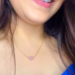 rose quartz stone pendant| stone of love