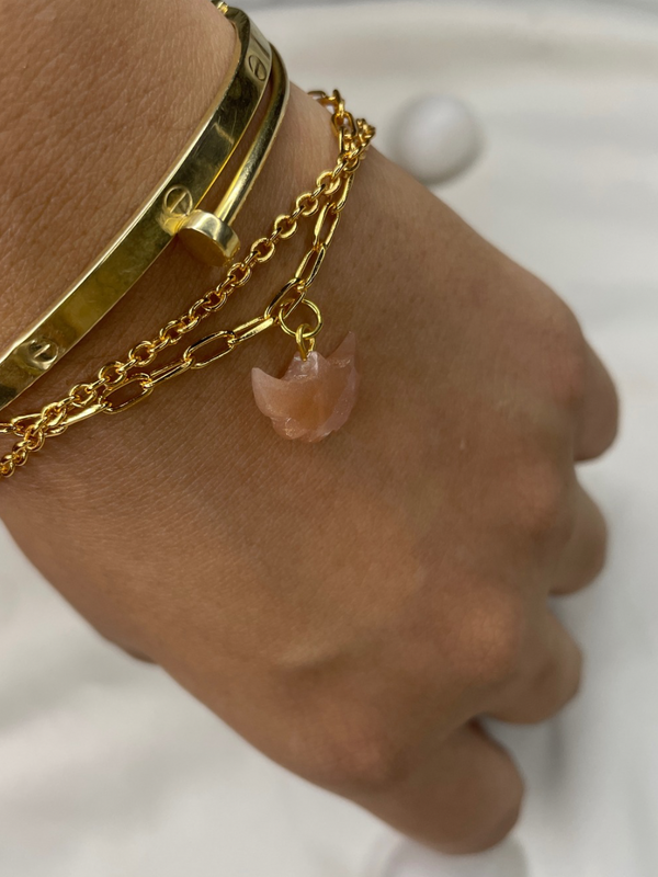 Peach moonstone Bracelet