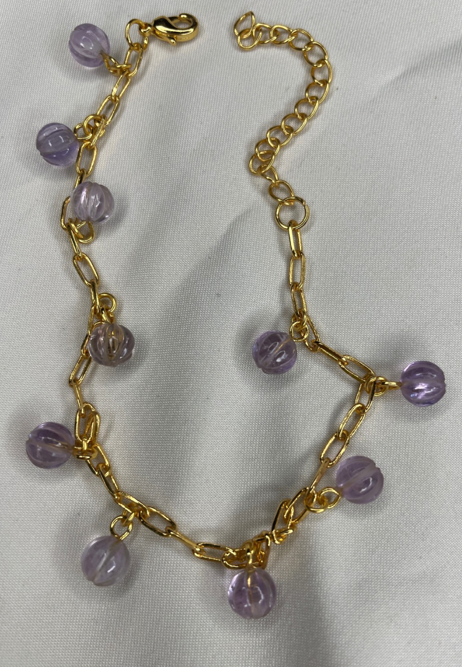 Melon Amethyst Bracelets