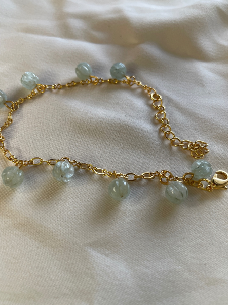Aquamarine  bracelet Melon