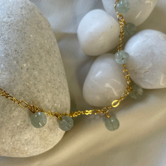 Aquamarine  bracelet Melon