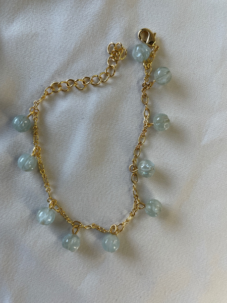 Aquamarine  bracelet Melon