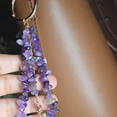 Amethyst Star key Ring