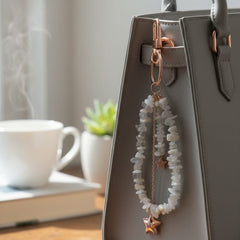 Moonstone Star Key Ring
