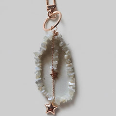 Moonstone Star Key Ring