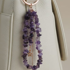 Amethyst Star key Ring