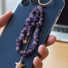 Amethyst Star key Ring