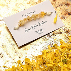 Money Attraction Citrine Crystal Rakhi