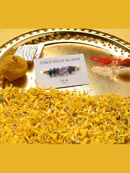 Stress Relief & calm  with our Crystal Rakhi for Raksha Bandhan-2025