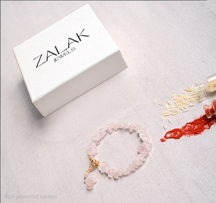  Rose Quartz Crystal Rakhi for Raksha Bandhan-2025