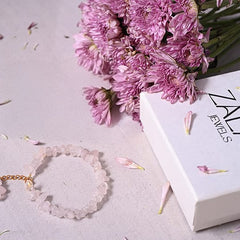 Rose Quartz Crystal Rakhi for Raksha Bandhan-2025