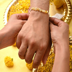 Money Attraction Citrine Crystal Rakhi