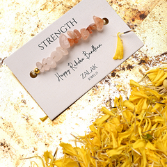 Strength Crystal Rakhi for Bhai
