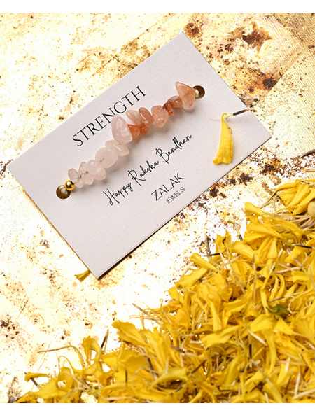 Strength Crystal Rakhi for Bhai