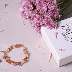 Confidence Carnelian  Crystal Rakhi for Raksha Bandhan-2025