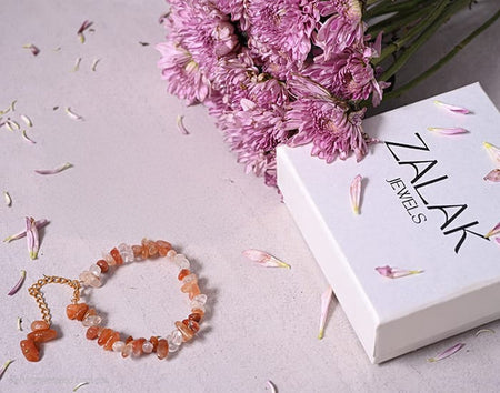 Confidence Carnelian  Crystal Rakhi for Raksha Bandhan-2025