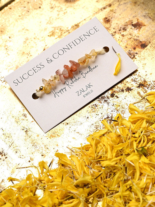 Success & confidence Crystal Rakhi for Raksha Bandhan-2025