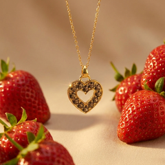 Heart Smoky quartz Pendant