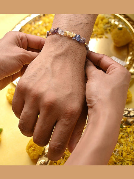 Office Protection and success Crystal Rakhi for Raksha Bandhan-2025