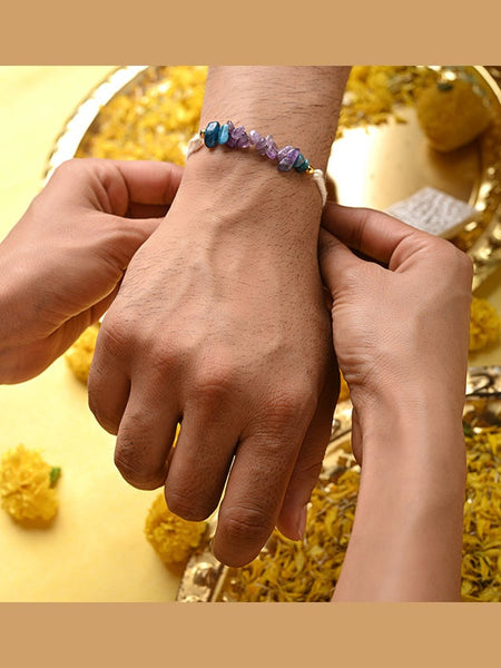 Stress Relief & calm  with our Crystal Rakhi for Raksha Bandhan-2025