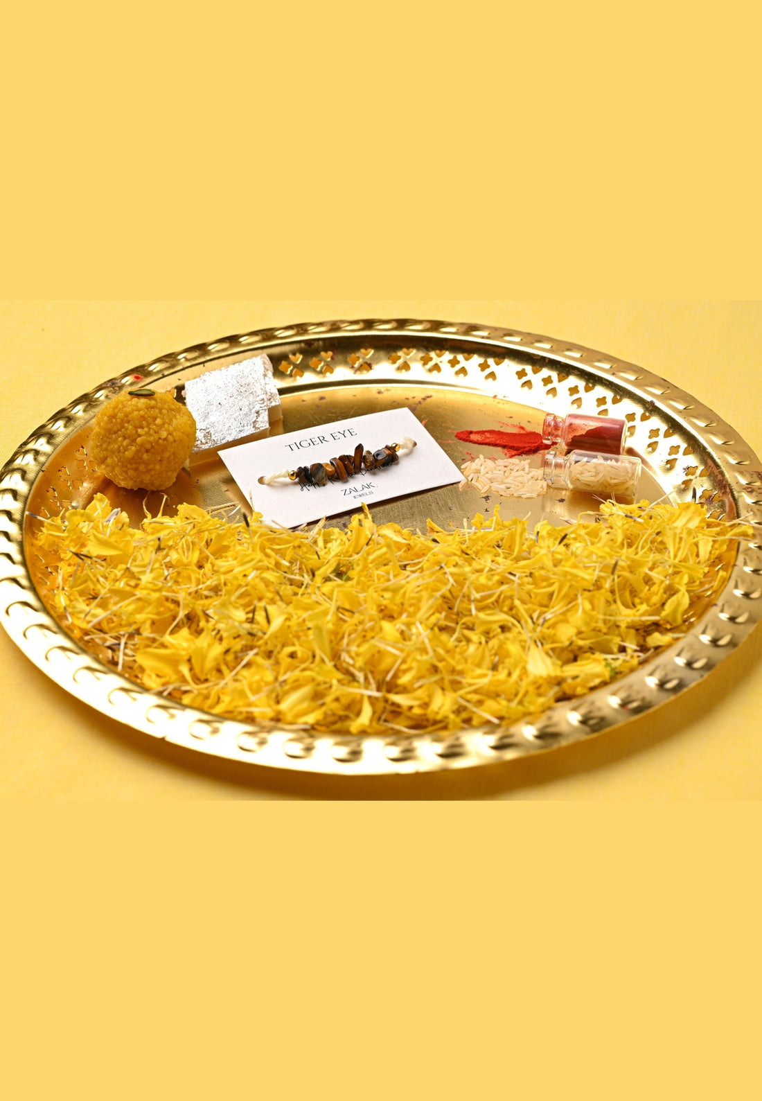"Tiger Eye crystal Bhaiya Bhabhi Rakhi set for Raksha Bandhan 2025 –