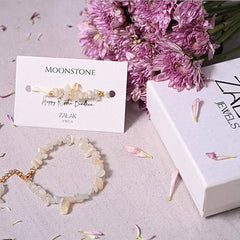 Bhaiya bhabhi Moonstone crystal Rakhi 2025