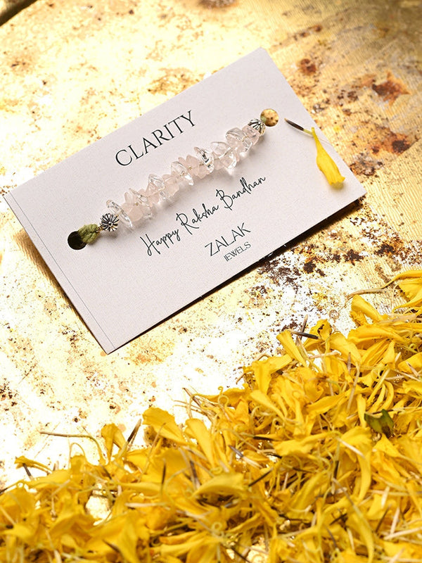 Gain clarity with our Crystal Rakhi for Raksha Bandhan-2025
