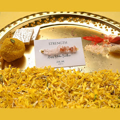 Strength Crystal Rakhi for Bhai