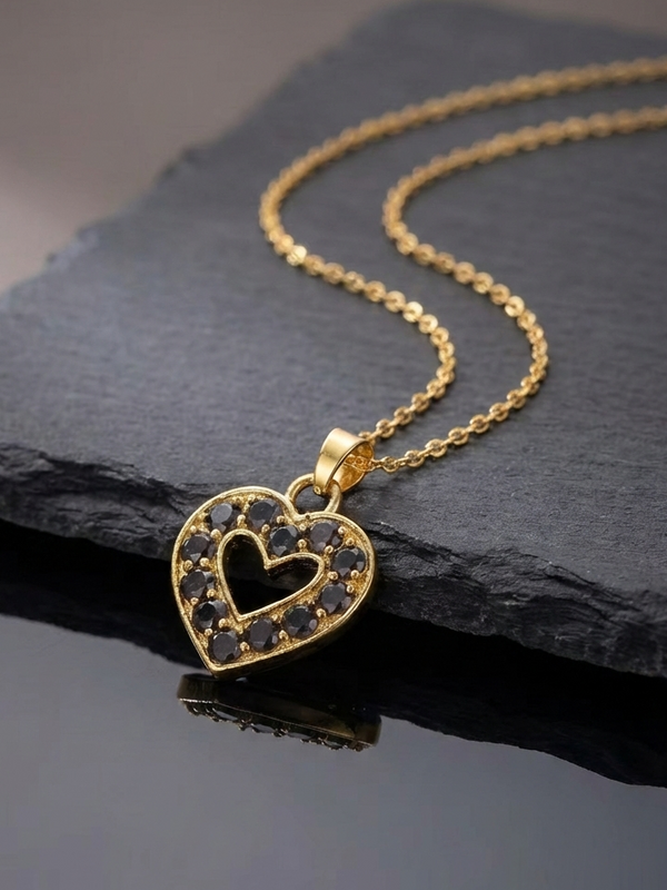 Heart Smoky quartz Pendant
