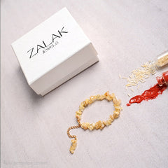 Money attrac Citrine  Crystal Rakhi for Raksha Bandhan-2025